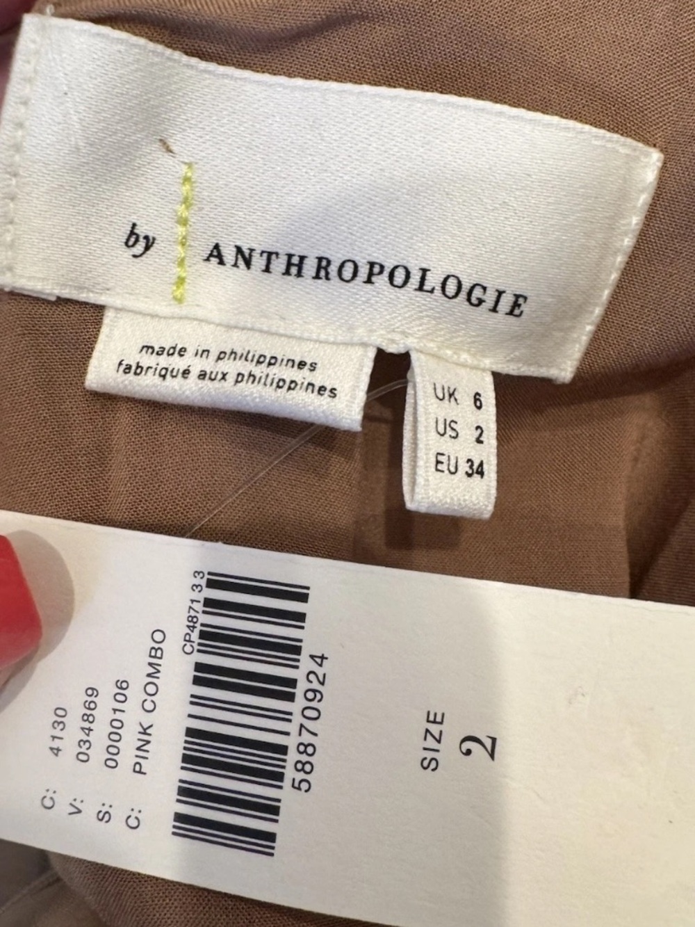 Anthropologie Eleanor Velvet Tunic Dress Size 2 New With Tags - Picture 7 of 12